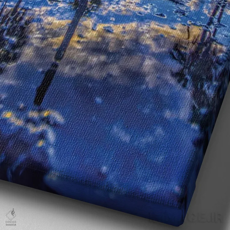 تابلو رویای کالیفرنیا II اثر بن مولدر - نمای نزدیک بافت بوم