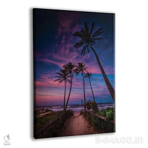 تابلو آرامش نخل اثر بن مولدر - نمای پرسپکتیو محصول