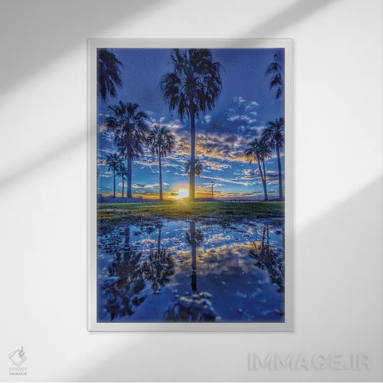 تابلو رویای کالیفرنیا II اثر بن مولدر - نمای قابدار سفید