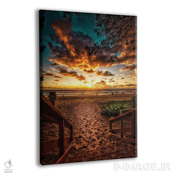 تابلو مسیر طلوع آفتاب اثر بن مولدر - نمای پرسپکتیو محصول