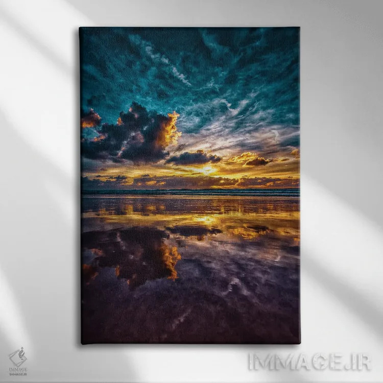 تابلو آسمانهای برقی اثر بن مولدر - نمای روبهرو روی دیوار