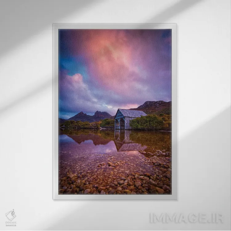 تابلو خانه قایقی اثر بن مولدر - نمای قابدار سفید