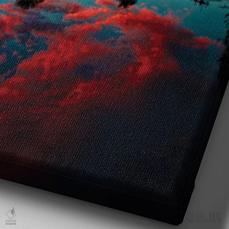 تابلو پس از باران اثر بن مولدر - نمای نزدیک بافت بوم