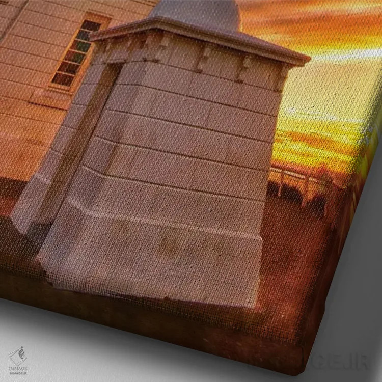 تابلو فانوس دریایی اثر بن مولدر - نمای نزدیک بافت بوم