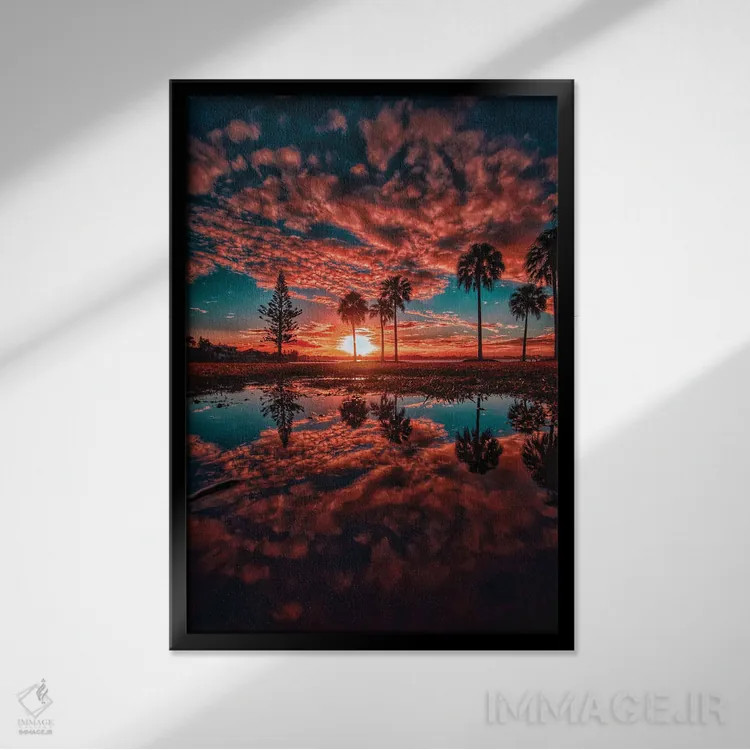 تابلو رویای کالیفرنیا اثر بن مولدر - نمای قابدار مشکی