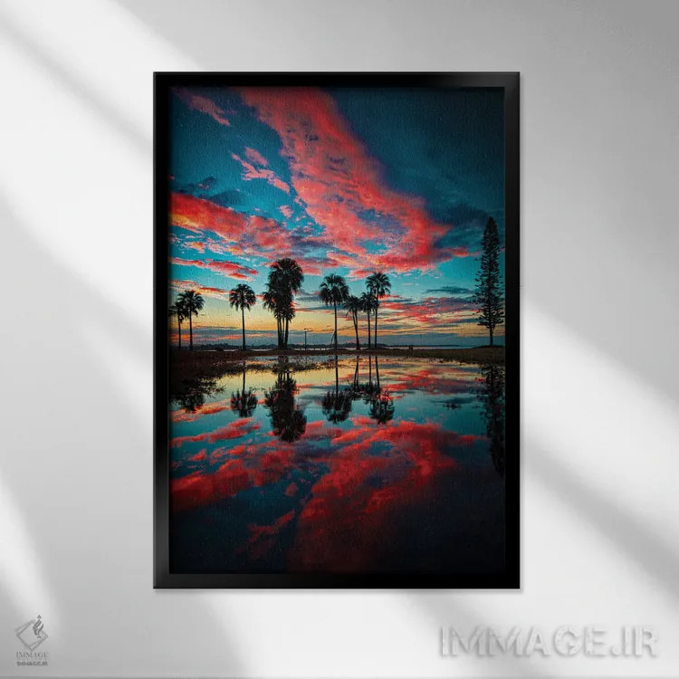 تابلو پس از باران اثر بن مولدر - نمای قابدار مشکی