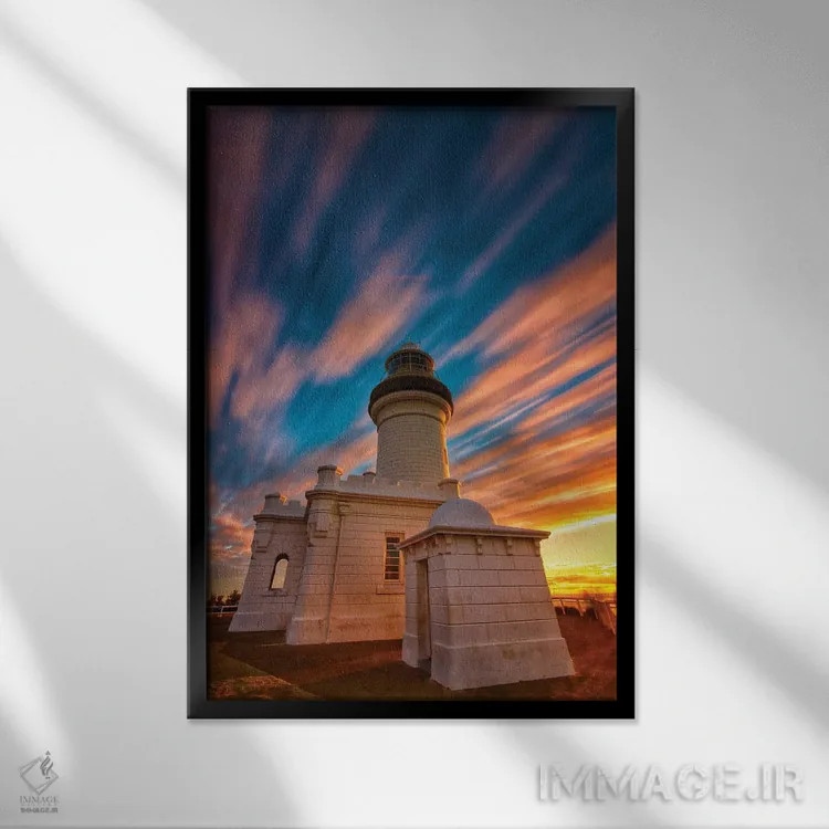 تابلو فانوس دریایی اثر بن مولدر - نمای قابدار مشکی