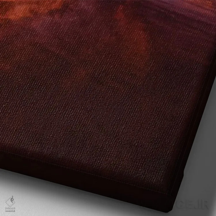 تابلو Sky & Sea,زمین، آسمان و دریا اثر بن مولدر - نمای نزدیک بافت بوم