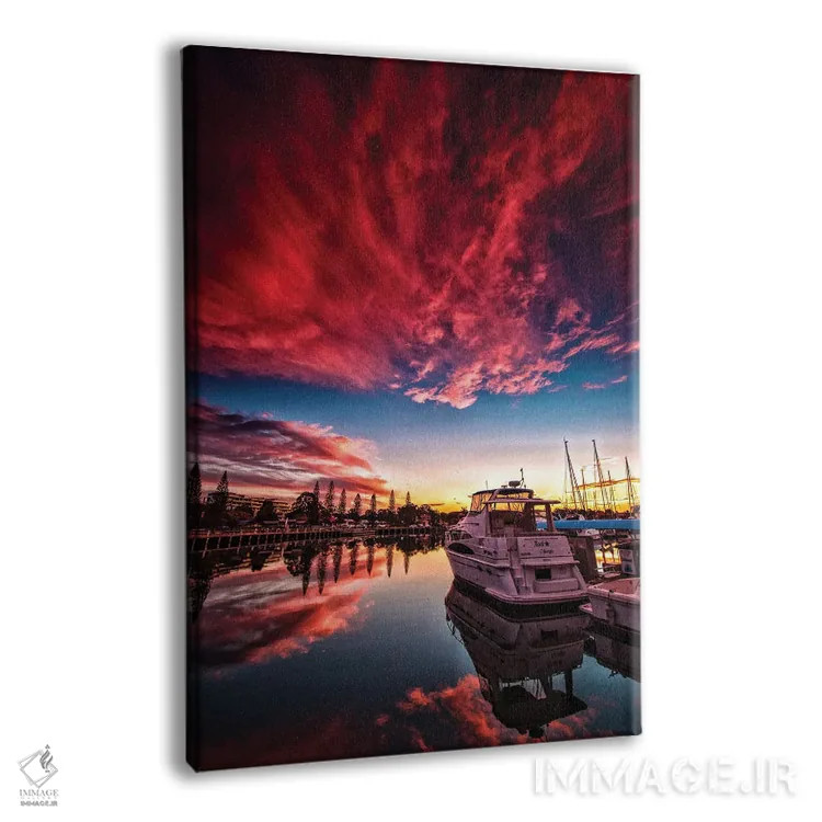 تابلو قایق روی آب اثر بن مولدر - نمای پرسپکتیو محصول