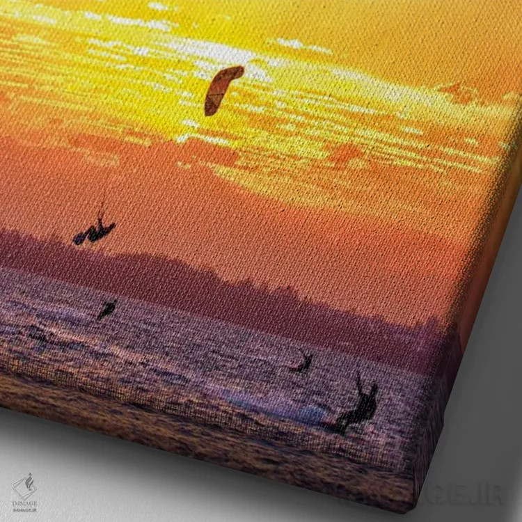 تابلو کایتسوار اثر بن مولدر - نمای نزدیک بافت بوم