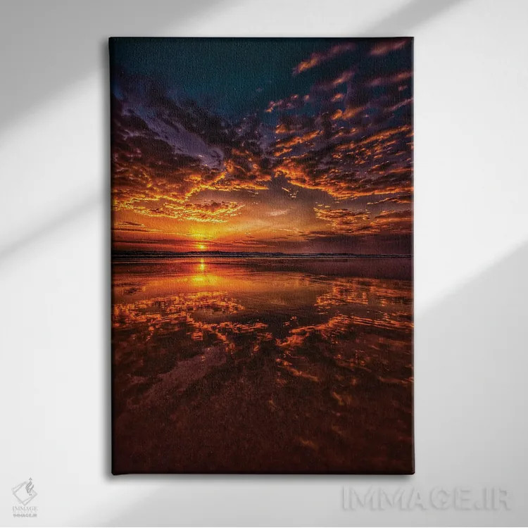 تابلو شادی طلوع آفتاب اثر بن مولدر - نمای روبهرو روی دیوار