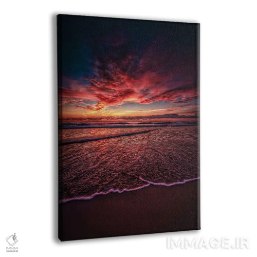 تابلو آسمانهای سرخ اقیانوس اثر بن مولدر - نمای پرسپکتیو محصول