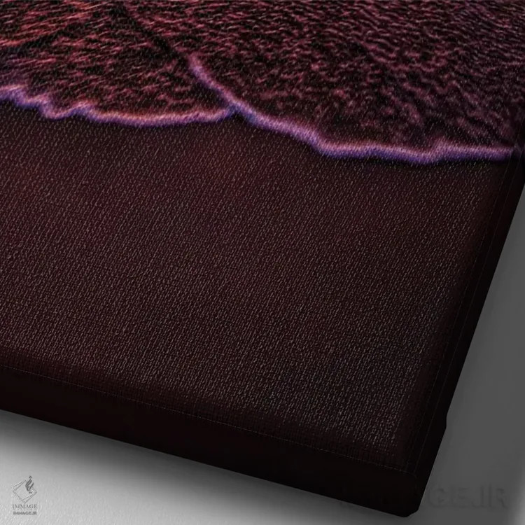 تابلو آسمانهای سرخ اقیانوس اثر بن مولدر - نمای نزدیک بافت بوم