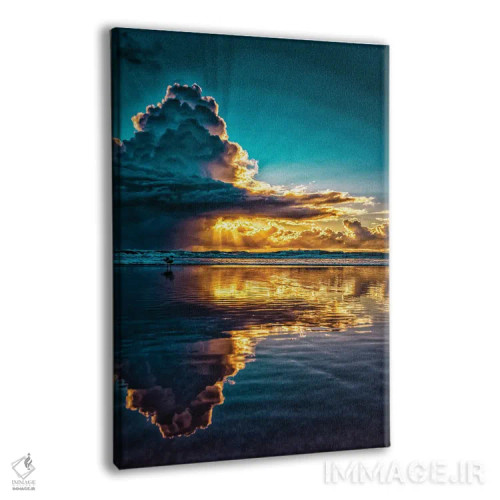 تابلو ابر صبحگاهی خورشید اثر بن مولدر - نمای پرسپکتیو محصول