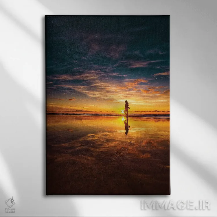 تابلو راه رفتن روی آب اثر بن مولدر - نمای روبهرو روی دیوار