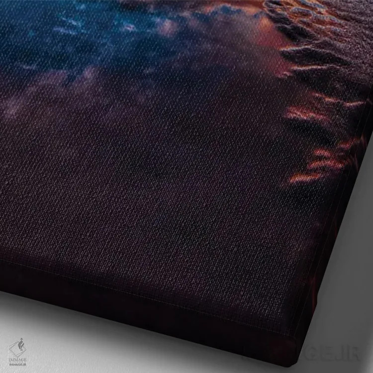 تابلو جزر کم اثر بن مولدر - نمای نزدیک بافت بوم