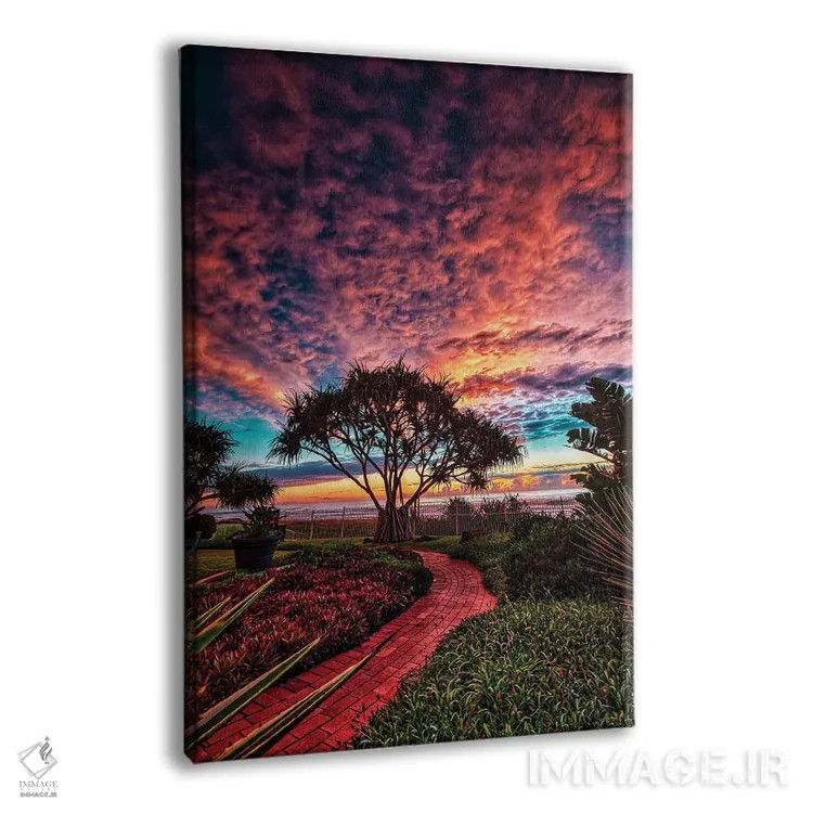 تابلو مسیر آجری قرمز اثر بن مولدر - نمای پرسپکتیو محصول