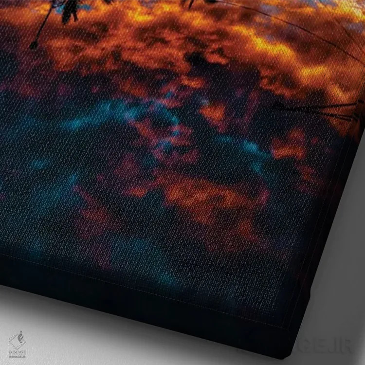 تابلو پیادهرو اثر بن مولدر - نمای نزدیک بافت بوم