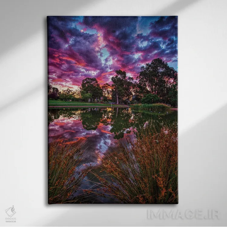 تابلو میان نیزارها اثر بن مولدر - نمای روبهرو روی دیوار