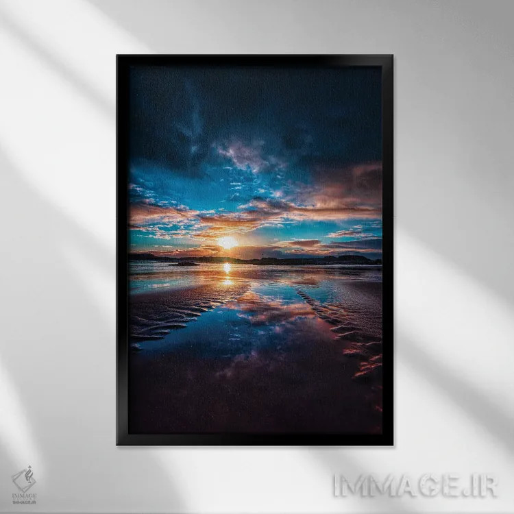 تابلو جزر کم اثر بن مولدر - نمای قابدار مشکی