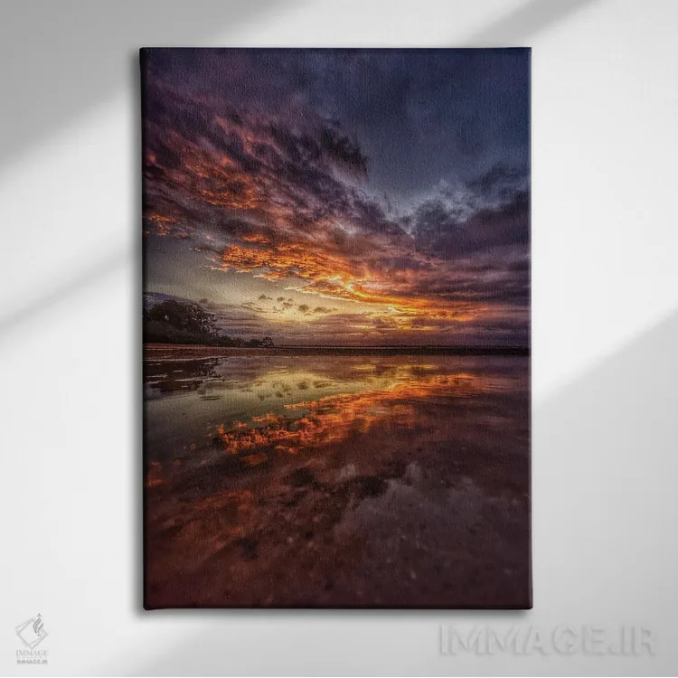 تابلو دو غروب اثر بن مولدر - نمای روبهرو روی دیوار
