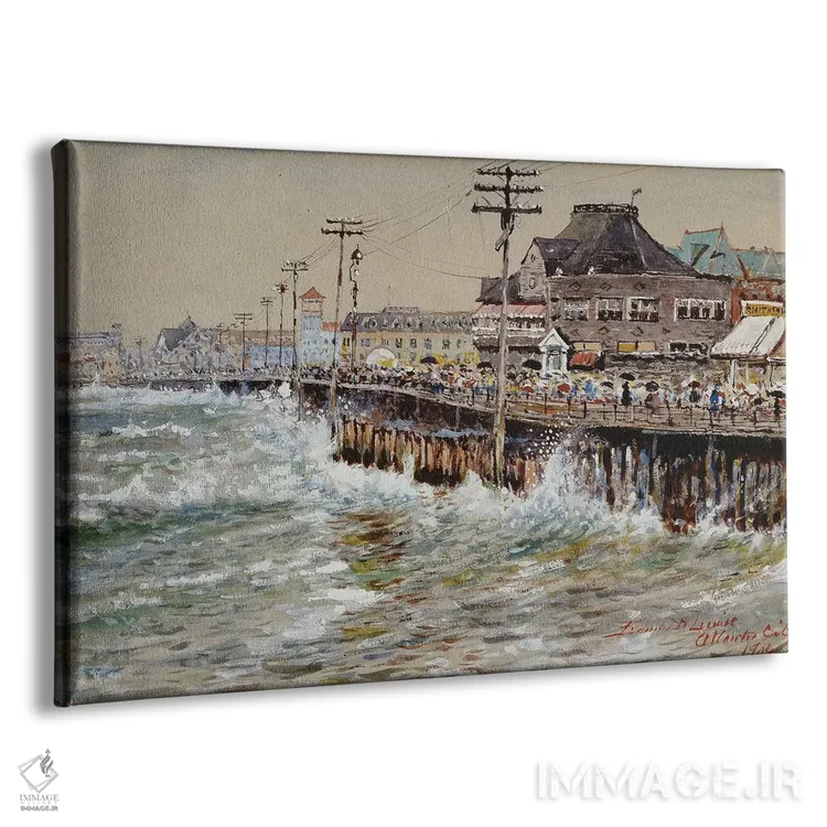 تابلو ,آتلانتیک سیتی اثر ادموند دارچ لوئیس - نمای پرسپکتیو محصول