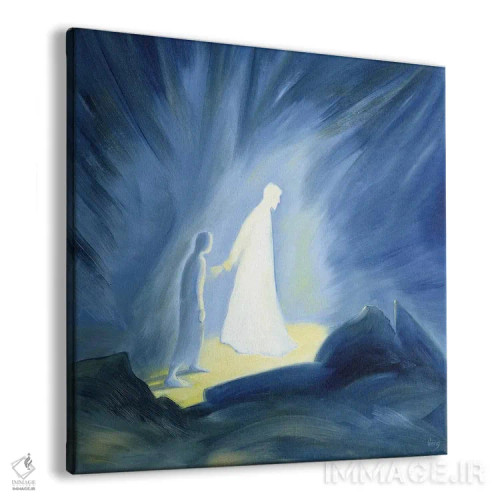 تابلو 1994,حتی در تاریکی رنجهایمان، عیسی ما را تسلی و راهنمایی میکند، ۱۹۹۴ اثر الیزابت وانگ - نمای پرسپکتیو محصول