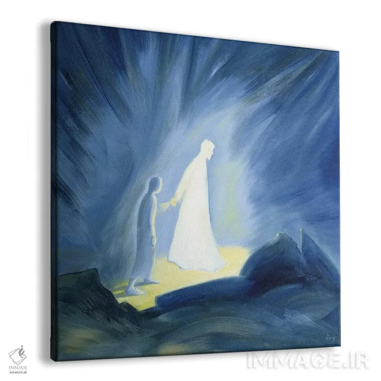 تابلو 1994,حتی در تاریکی رنجهایمان، عیسی ما را تسلی و راهنمایی میکند، ۱۹۹۴ اثر الیزابت وانگ - نمای پرسپکتیو محصول