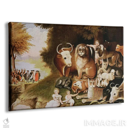 تابلو 1832-34,قلمرو صلحآمیز، ۱۸۳۲–۳۴ اثر ادوارد هیکس - نمای پرسپکتیو محصول