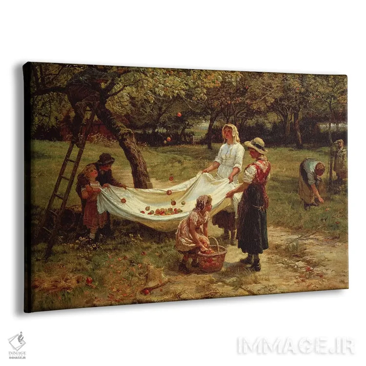 تابلو 1880,سیبچینها، ۱۸۸۰ اثر فردریک مورگان - نمای پرسپکتیو محصول