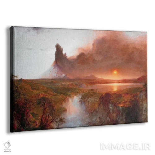 تابلو 1862,کوتوپاکسی (آتشفشان)، ۱۸۶۲ اثر فردریک ادوین چرچ (نقاش آمریکایی سبک هودسونریور) - نمای پرسپکتیو محصول