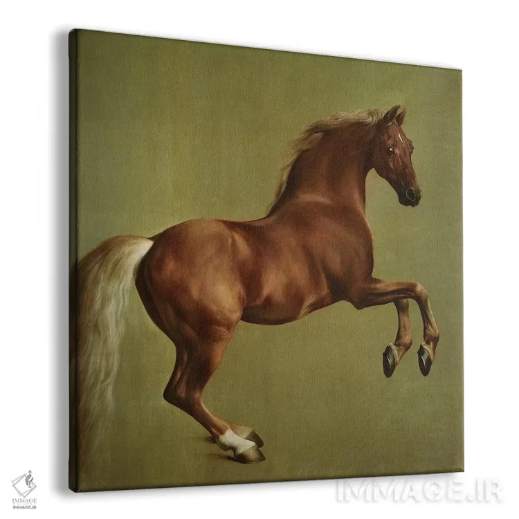 تابلو 1762,"ویسلجکت"، ۱۷۶۲ اثر جورج استابز (نقاش حیوانات انگلیسی) - نمای پرسپکتیو محصول