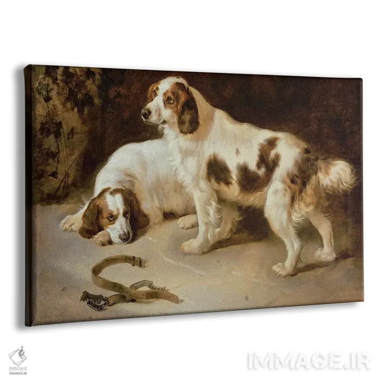 تابلو اسپانیلهای بریتانیایی اثر جورج ویلیام هورلور - نمای پرسپکتیو محصول