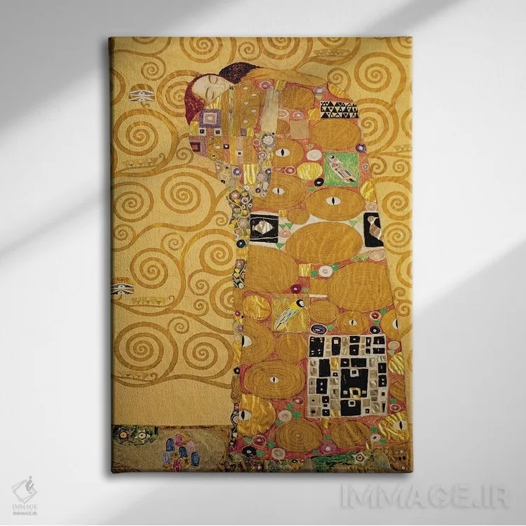 تابلو کمال اثر گوستاو کلیمت - نمای روبهرو روی دیوار