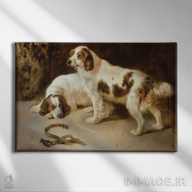 تابلو اسپانیلهای بریتانیایی اثر جورج ویلیام هورلور - نمای روبهرو روی دیوار