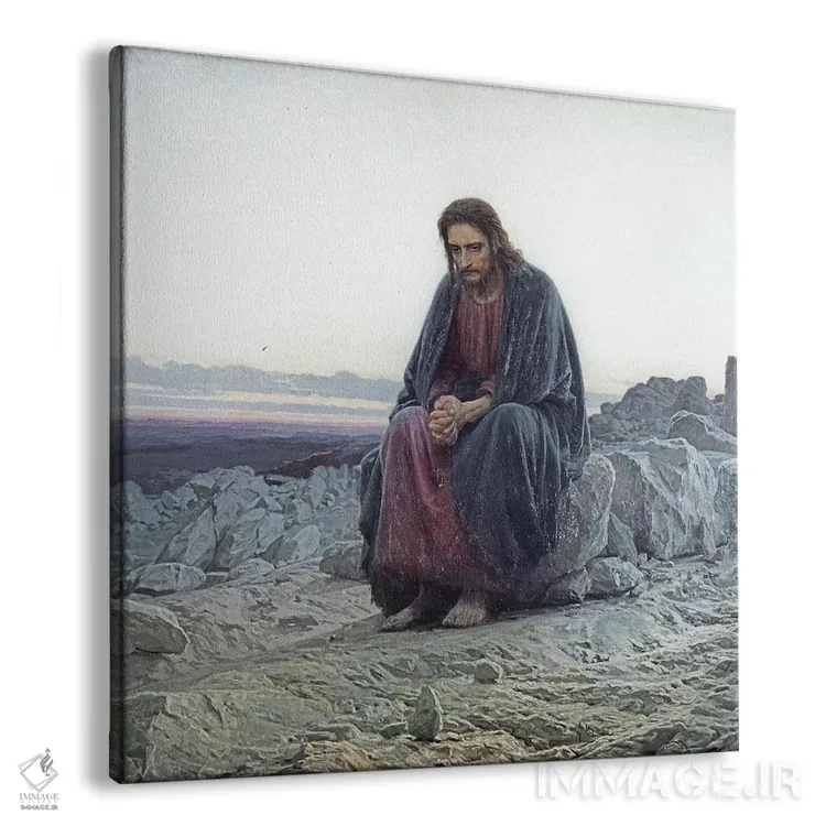 تابلو 1873,مسیح در بیابان، ۱۸۷۳ اثر ایوان نیکولایویچ کرامسکوی - نمای پرسپکتیو محصول