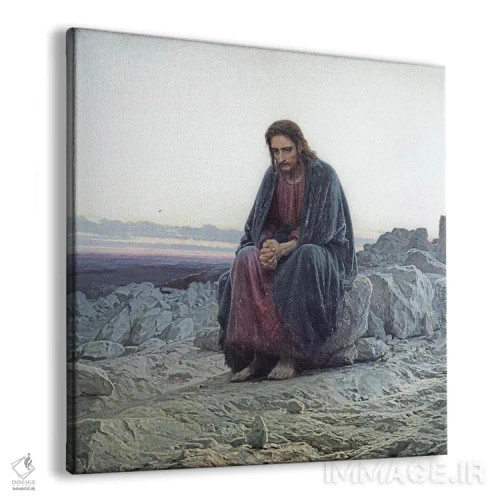 تابلو 1873,مسیح در بیابان، ۱۸۷۳ اثر ایوان نیکولایویچ کرامسکوی - نمای پرسپکتیو محصول