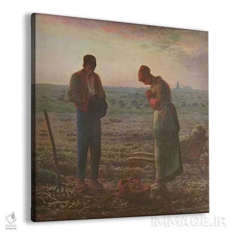 تابلو 1857-59,دعای آنجلوس، ۱۸۵۷-۱۸۵۹ اثر ژان فرانسوا میه - نمای پرسپکتیو محصول