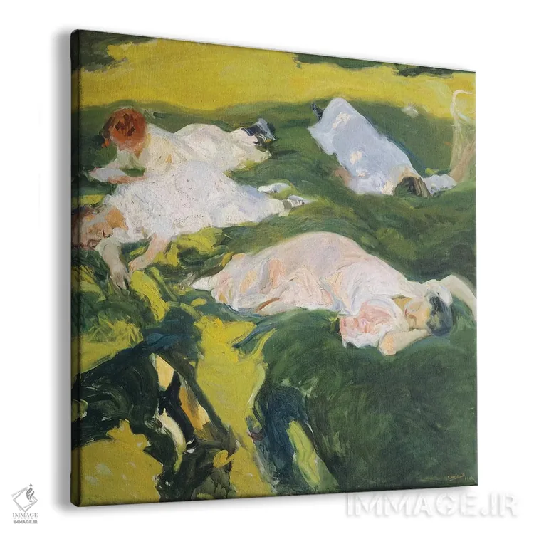 تابلو 1911,استراحت نیمروزی، ۱۹۱۱ اثر خواکین سورویا باستیدا (نقاش اسپانیایی) - نمای پرسپکتیو محصول