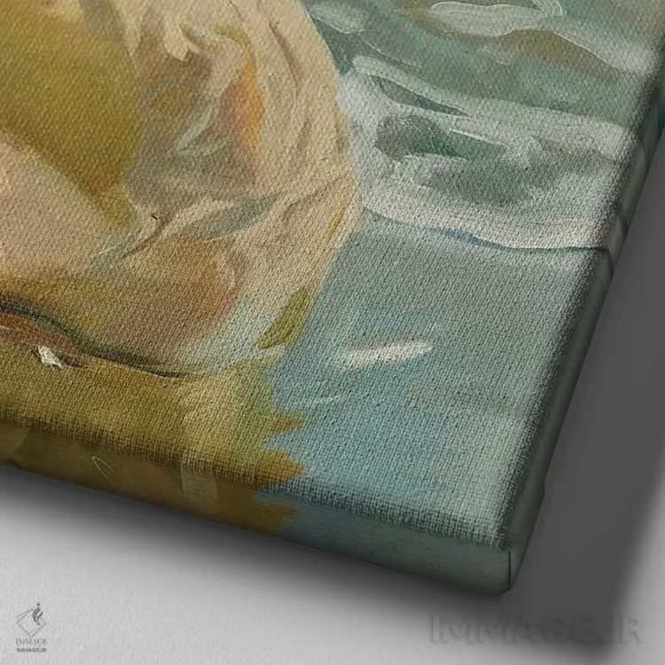 تابلو 1909,پای مجروح، ۱۹۰۹ اثر خواکین سورویا باستیدا (نقاش اسپانیایی) - نمای نزدیک بافت بوم