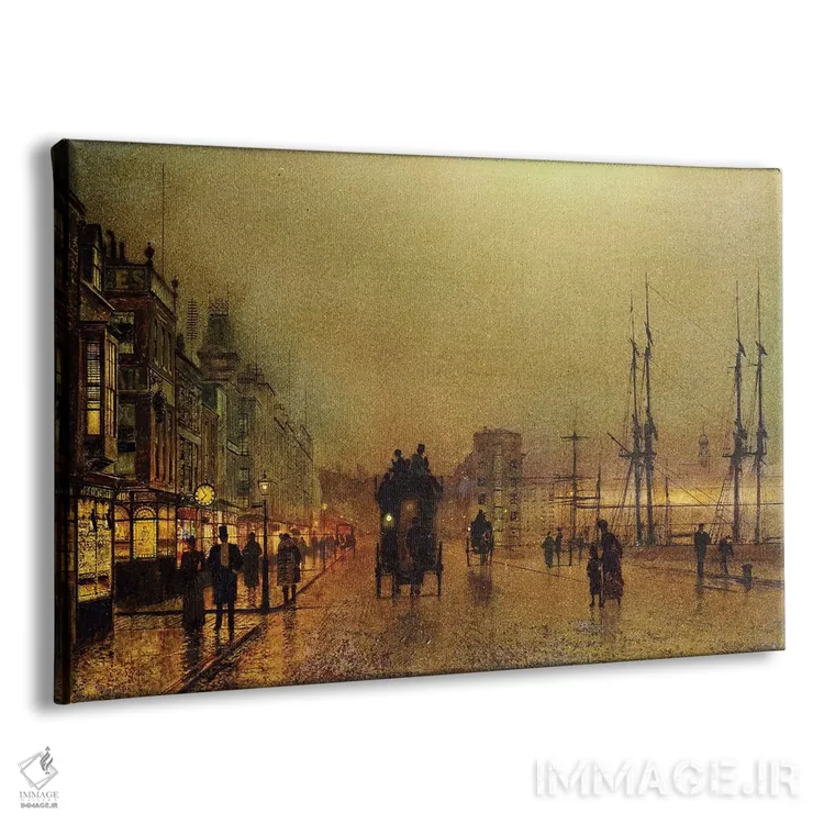 تابلو گلاسگو (شهر در اسکاتلند) اثر جان اتکینسون گریمشا - نمای پرسپکتیو محصول