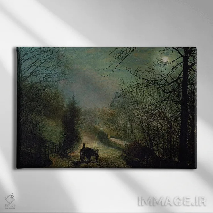 تابلو دره فورج اثر جان اتکینسون گریمشا - نمای روبهرو روی دیوار