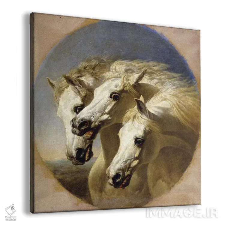تابلو 1848,اسبهای فرعون، ۱۸۴۸ اثر جان فردریک هرینگ سینیور - نمای پرسپکتیو محصول