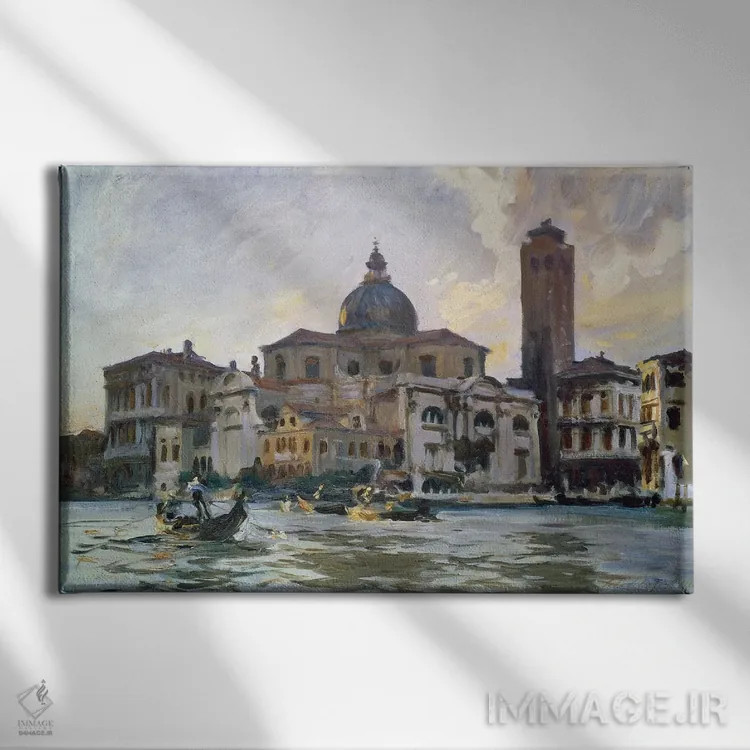 تابلو Venice, 1913,پالاتزو لابیا، ونیز، ۱۹۱۳ اثر جان سینگر سارجنت (نقاش پرتره آمریکایی) - نمای روبهرو روی دیوار