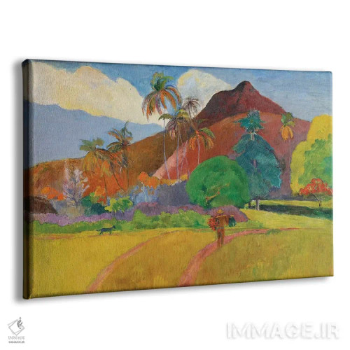 تابلو 1891,چشمانداز تاهیتی، ۱۸۹۱ اثر پل گوگن - نمای پرسپکتیو محصول