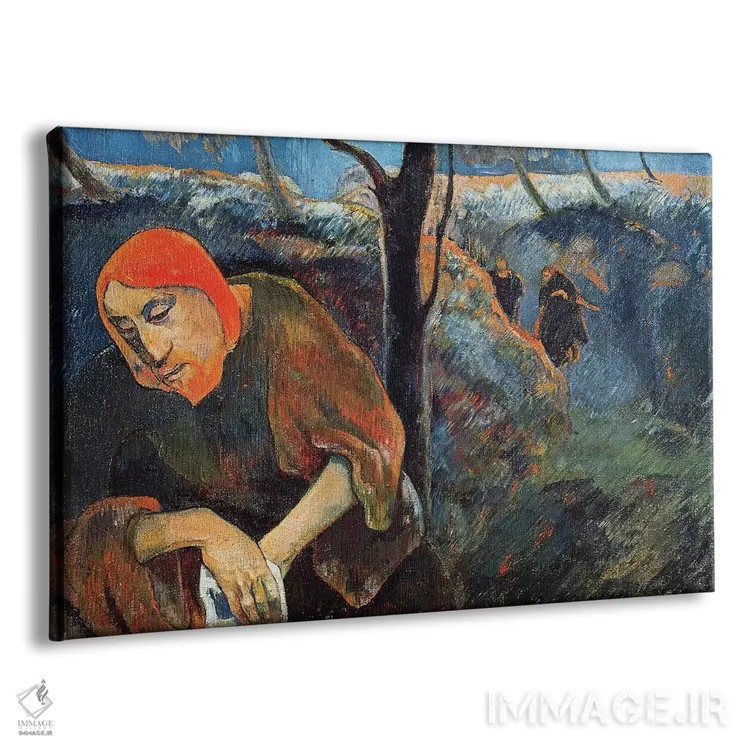 تابلو 1889,درد و رنج در باغ زیتون، ۱۸۸۹ (داستان کتاب مقدس) اثر پل گوگن - نمای پرسپکتیو محصول