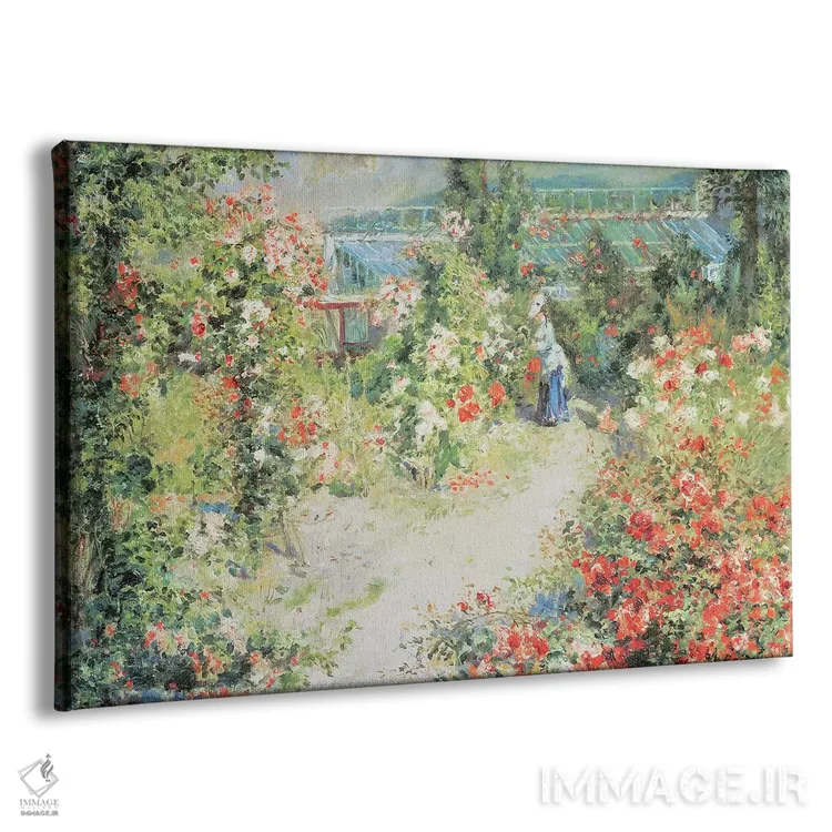 تابلو گلخانه اثر پیر-اوگوست رنوار - نمای پرسپکتیو محصول