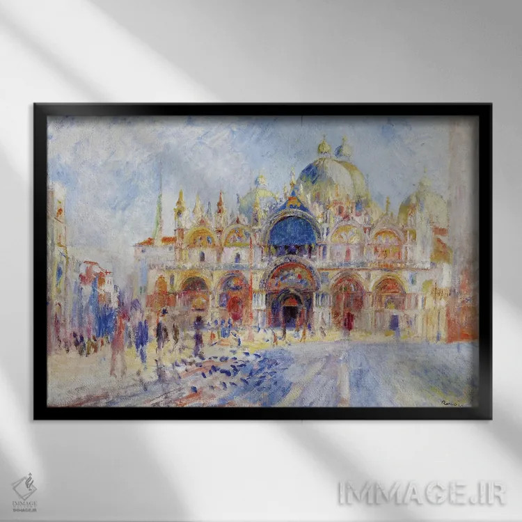 تابلو Venice اثر پیر-اوگوست رنوار - نمای قابدار مشکی