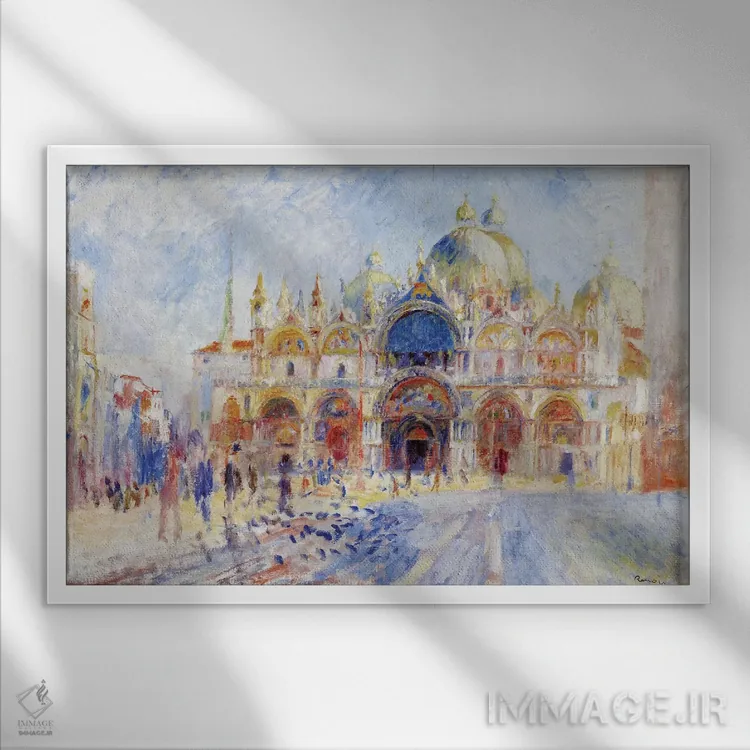 تابلو Venice اثر پیر-اوگوست رنوار - نمای قابدار سفید