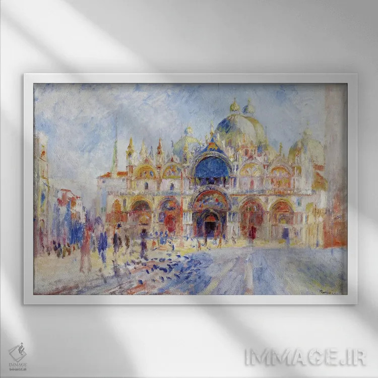 تابلو Venice اثر پیر-اوگوست رنوار - نمای قابدار سفید